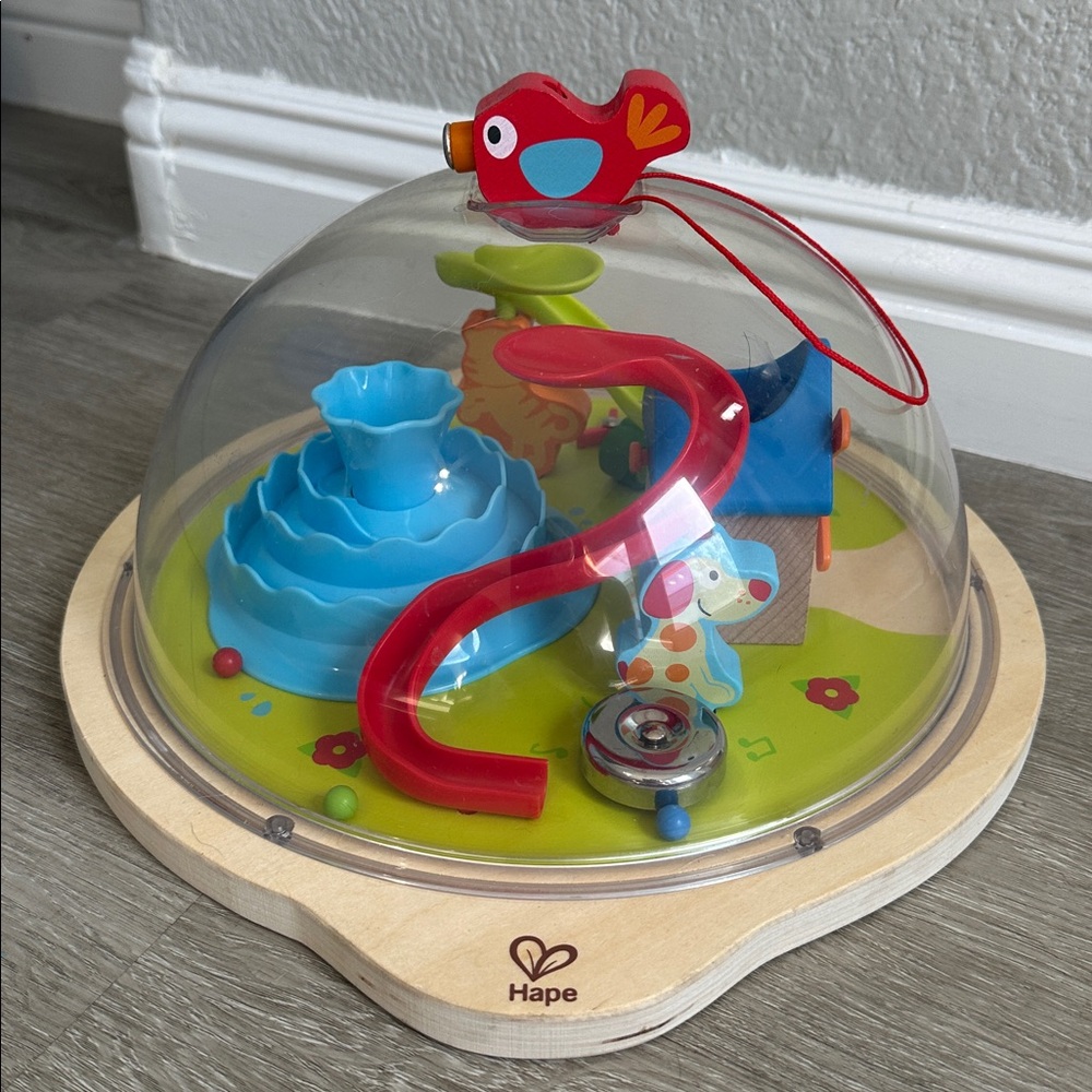 Hape Sunny Valley Adventure Dome Magnetic Maze Toy with Pepe & Friends